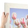 ArtToFrames 19x45 Inch Silver Picture Frame, This 2.00 Inch Custom MDF Poster Frame is Metallic Deco Silver, Great for Your Art or Photos - Comes with Economy Acrylic view 1