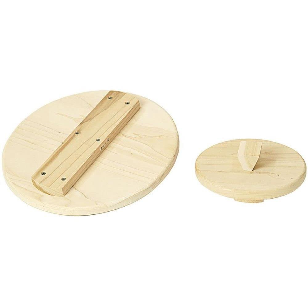 Lehman's Wooden Cover Lid for Pickling and Fermentation Crocks, Pickle and Ferment Your Own Sauerkraut, Pickles and Vegetables, 3 gal, 11.13 in diameter
