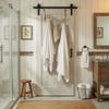 BrylaneHome Over-The-Door Rack 6 Hooks, Metal Hanger Towel Rack Coat Rack for Clothes Hat Towel, White Door Mount - Bronze view 3