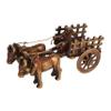 Aakrati Open Bullock Cart Brass Decorative Metal Showpiece view 2