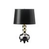 Nikki Chu Home Modern Decorative 15.00" L x 15.00" W x22.25 H Dollop Black and White Table Lamp view 1