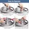 MRbrew All 304 Stainless Steel Keg Coupler, Commercial Sankey Kegerator D System Keg Tap Dispenser for I.D 5/16'' Draft Beer Line Gas Brewing Tubing with Check Valve Sealing Washer Hose Clamp view 4