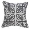 20" X 7" X 20" Traditional Gray and White Cotton Pillow Cover with Poly Insert view 1
