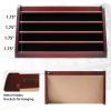 DecoWoodo Challenge Coin Display Case, 5 Row Military Coin Wooden Holder Rack Stand Holds 45 Coins for Desk or Wall Mount, Coin Holders for Collectors (Mahogany Finish) view 4