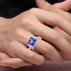 Bansriracha 925 Sterling Silver Engagement Rings Emerald AAA Tanzanite CZ Sapphire Stones Rings for Woman Fine Jewelry (10) view 2