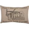 VHC Brands Sawyer Mill Plow Throw Pillow, Charcoal, 14x22 view 1