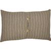 VHC Brands Sawyer Mill Plow Throw Pillow, Charcoal, 14x22 view 2