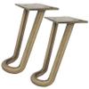 Dritz Home Modern Hairpin Legs, 2 Count, Nickel view 2