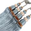 1 Pair Creative Double Balls Tassels Curtain Tiebacks Curtain Buckle Holder Tieback Curtain Tassel Holdbacks (Lake Blue) view 1