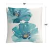 Trademark Fine Art Teal Cosmos III by Chris Paschke, 16x16 Decorative Throw Pillow view 2
