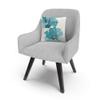 Trademark Fine Art Teal Cosmos III by Chris Paschke, 16x16 Decorative Throw Pillow view 3