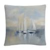 Trademark Fine Art Morning Sail I Blue by Silvia Vassileva, 16x16 Decorative Throw Pillow view 1