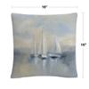 Trademark Fine Art Morning Sail I Blue by Silvia Vassileva, 16x16 Decorative Throw Pillow view 2