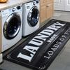 ABREEZE Laundry Room Rug 20x59 Load of Fun Floor Mat for Washroom Mudroom Rubber Runner Farmhouse Large Washer and Dryer Carpet Black Laundry Room Decor and Accessories view 1