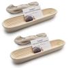 15 inches Baguette Banneton Bread Proofing Basket and Linen Liner Set 2 Pack view 1