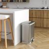 iTouchless 13 Gallon Automatic Step Sensor Trash Can with Odor Control System, Stainless Steel Kitchen Pedal Touchless Garbage Bin, White view 3
