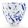 ART ESCUDELLERS Ceramic Breakfast Bowl, Handmade and Handpainted in Mate Blue Decoration. 6,69" x 6,69" x 3,94" view 3