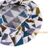 Aurya Kids Apron and Chef Hat Set-Adjustable Child Apron for Boys and Girls for Cooking Baking Triangles view 3