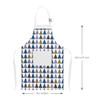 Aurya Kids Apron and Chef Hat Set-Adjustable Child Apron for Boys and Girls for Cooking Baking Triangles view 4