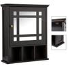 Cirocco Wall Mount Bathroom Cabinet Modern Storage Shelf with Mirror Door | 3 Height Adjustable Sturdy Durable Heavy Duty Waterproof Magnetic Door | for Medicine Kitchen Laundry Home Office Hallway view 1