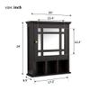 Cirocco Wall Mount Bathroom Cabinet Modern Storage Shelf with Mirror Door | 3 Height Adjustable Sturdy Durable Heavy Duty Waterproof Magnetic Door | for Medicine Kitchen Laundry Home Office Hallway view 2