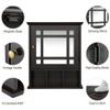 Cirocco Wall Mount Bathroom Cabinet Modern Storage Shelf with Mirror Door | 3 Height Adjustable Sturdy Durable Heavy Duty Waterproof Magnetic Door | for Medicine Kitchen Laundry Home Office Hallway view 4