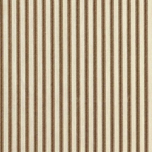 Shower Curtain in French Country Suede Brown Ticking (108, Lined)