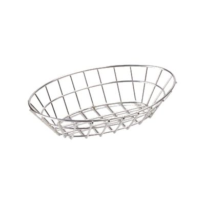 G.E.T. 4-82144 Grid Basket, Stainless Steel, 9-3/4" x 6-1/4" x 2-1/4", Oval, Case of 24