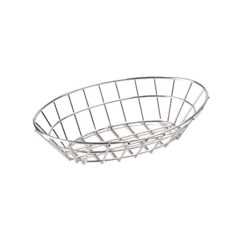G.E.T. 4-82144 Grid Basket, Stainless Steel, 9-3/4" x 6-1/4" x 2-1/4", Oval, Case of 24