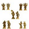 Aakrati Dashavataram -Ten Incarnations/Avatars of Lord Vishnu -Lord Vishnu All Avtar Statues is Made Brass with Details Worked by India Artisan. view 1