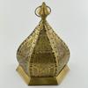 Moroccan Style Iron Lanterns Patterned LED Tea Light Holder Decorative Lamps H17cm view 1