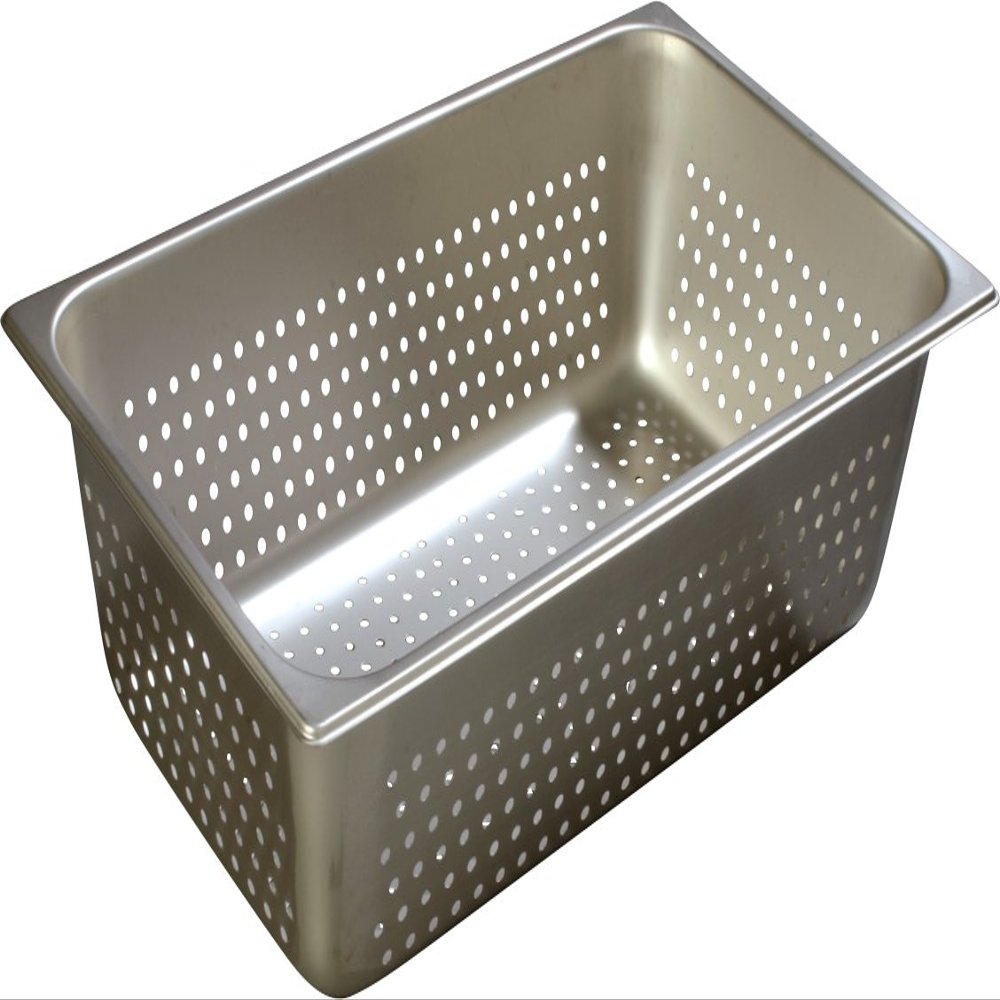 Carlisle FoodService Products Durapan Full Size Stainless Steel Perforated Steam Pan for Catering, Buffets, Restaurants, Stainless Steel, 6 Inches Deep, Silver