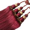 1 Pair Creative Double Balls Tassels Curtain Tiebacks Curtain Buckle Holder Tieback Curtain Tassel Holdbacks (Jujube red) view 1