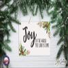 LifeSong Milestones Merry Christmas Decorating Ideas Rope Hanging Wall Sign - Holiday Decoration Gift Ideas for Home 12x15 (Joy to The World) view 2