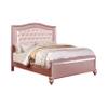 24/7 Shop at Home Petal Tufted Bed, Box Spring Required, Twin, Single, Rose Gold view 1