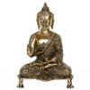 Aakrati Glossy Antique Finished 9 inch Meditating Brass Buddha Figurine Showpiece for Home Temple or Decoration view 2