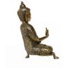 Aakrati Glossy Antique Finished 9 inch Meditating Brass Buddha Figurine Showpiece for Home Temple or Decoration view 4