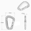 11pcs ITW Medium Tactical Outdoor Carabiner Hook Backpack Molle System D Buckle Military Outdoor Bag Hiking Climbing Accessories (Green) view 2