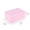 Creative Deco Large Pink Wooden Box Storage with Hinged Lid | 11.8x7.87x5.51in (+-0.5) | Keepsake Gift Box for Tool Dog Toy Kitchen Storage | Rough UNSANDED Wood Chest Trunk view 3