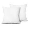 EDOW Throw Pillow Inserts, Set of 2 Lightweight Down Alternative Polyester Pillow, Couch Cushion, Sham Stuffer, Machine Washable. (White, 18x18) view 1