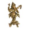 Aakrati 8 inch Brass Dancing Ganesh idon for Worship and Showpiece with Turtle view 1