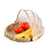 Food Serving Tent Basket - BESTCHANCEUS Hand-Woven Bamboo-Serving-Basket Dustproof-Bug-Proof Mosquitoesor Vegetable Fruits Food Meals Round Dia.30cm view 1