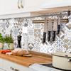 Adhesive Tile Stickers 20 x 20 cm  Self-Adhesive Cement Tiles  Wall Decoration Tile Stickers for Bathroom and Kitchen  Adhesive Cement Tiles  60 Pieces view 3