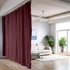 ChadMade Ceiling Track Room Divider Curtain Kit, Medium A, Fit for 4ft 6in to 6ft Wide x 8ft Tall Space, Burgundy Blackout Curtain 7ft Wide by 8ft Tall view 1