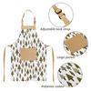 Aurya Kids Apron and Chef Hat Set-Adjustable Child Apron for Boys and Girls for Cooking Baking Pine Trees view 2