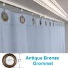 ChadMade Ceiling Track Room Divider Screen Partitions Curtain Kit, Small B, Fit for 3 ft to 4ft 6in Wide x 9ft Tall Space, Sky Blue Blackout Curtain 5ft Wide by 8.5ft Tall view 2
