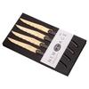 French Hand Made New Age 4 Piece Steak cutlery Set, Vintage (Gold) view 1