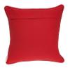 20" X 7" X 20" Transitional Red and White Accent Pillow Cover with Poly Insert view 2