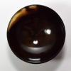 77mm 75g Black & Brown Agate Bowl Hand Polished Natural Chalcedony Gemstone Crystal Mineral Specimen - India + One Polished Clear Quartz Cabochon view 2