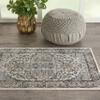 Nourison Concerto Ivory/Grey 2'2" x 3'9" Area Rug, Transitional, Bed Room, Living Room, Dining Room, Kitchen, Easy Cleaning, Non Shedding, (2' x 4') view 1